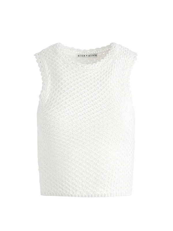 Alice and Olivia Amity Tank-Women Tops