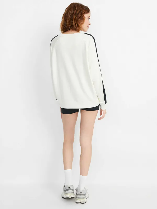 Alice and Olivia A+O X Big Feelings Alli Slouchy Crewneck-Women Loungewear