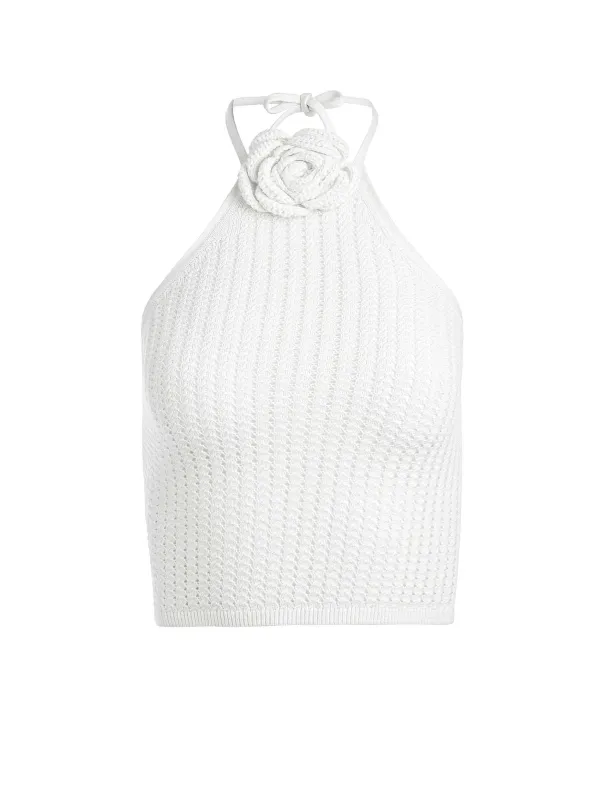 Alice and Olivia Bessie Halter Top-Women Tops