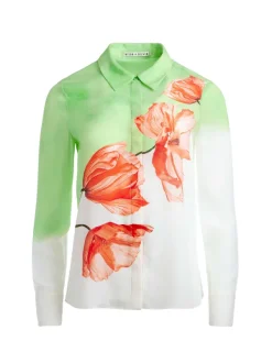 Alice and Olivia Brady Slim Button Down-Women Tops