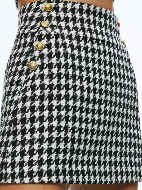 Alice and Olivia Breslin Corset Top + Donald Side Button Skirt-Women Matching Sets