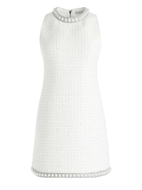Alice and Olivia Coley Embellished Mini Dress-Women Dresses