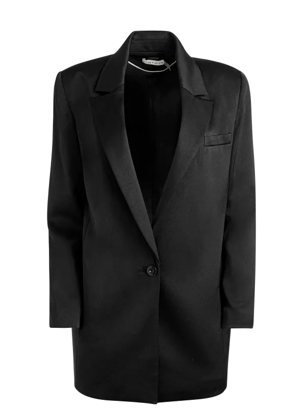 Alice and Olivia Colley Oversized Blazer-Women Jackets + Coats