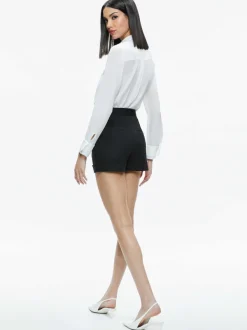 Alice and Olivia Conry Cuff Short-Women Shorts