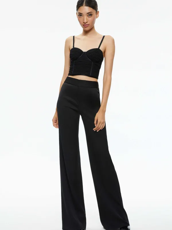 Alice and Olivia Damia Ruched Bustier Top-Women Tops