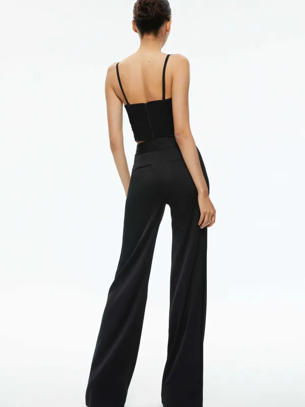 Alice and Olivia Damia Ruched Bustier Top-Women Tops