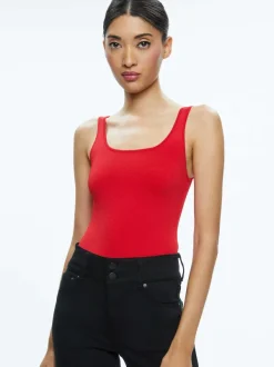 Alice and Olivia Daryn Full Length Sweater Tank-Women Tops