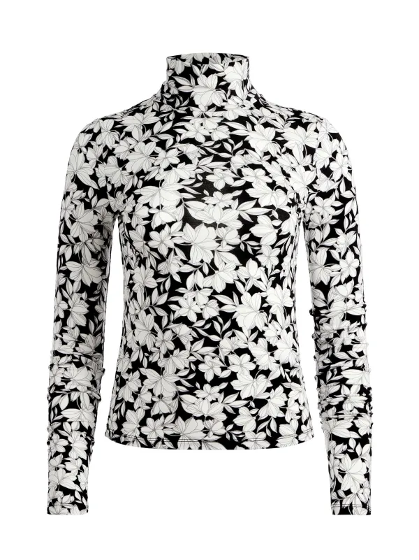 Alice and Olivia Delaina Turtleneck Top-Women Tops