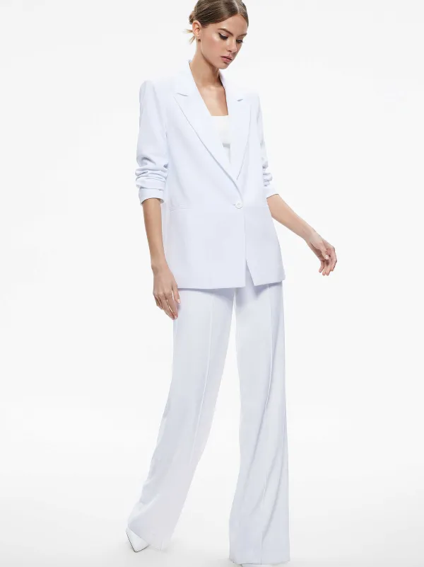 Alice and Olivia Denny Notch Collar Boyfriend Blazer-Women Jackets + Coats