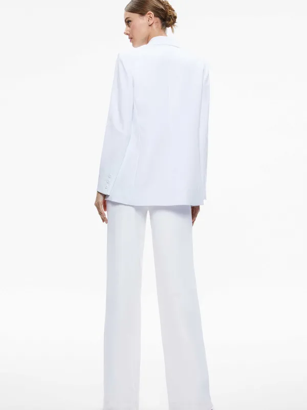 Alice and Olivia Denny Notch Collar Boyfriend Blazer-Women Jackets + Coats