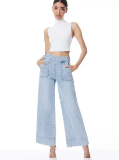 Alice and Olivia Donald High Waisted Jean-Women Pants