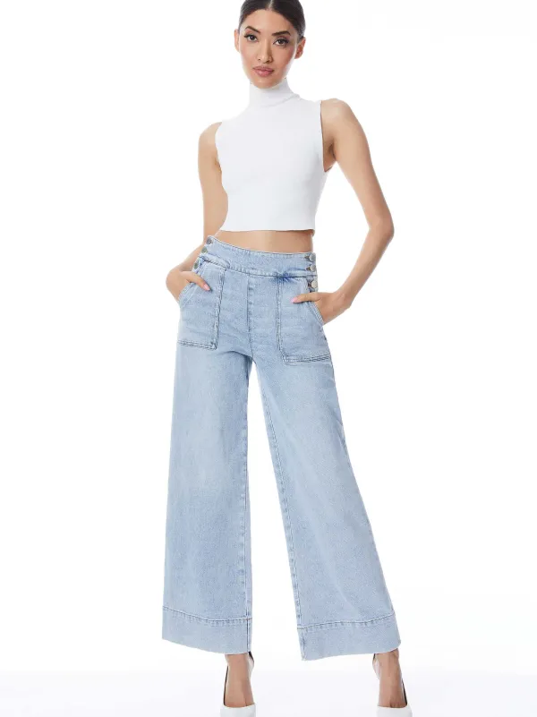 Alice and Olivia Donald High Waisted Jean-Women Pants