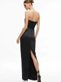 Alice and Olivia Doreen Strapless Maxi Dress-Women Dresses