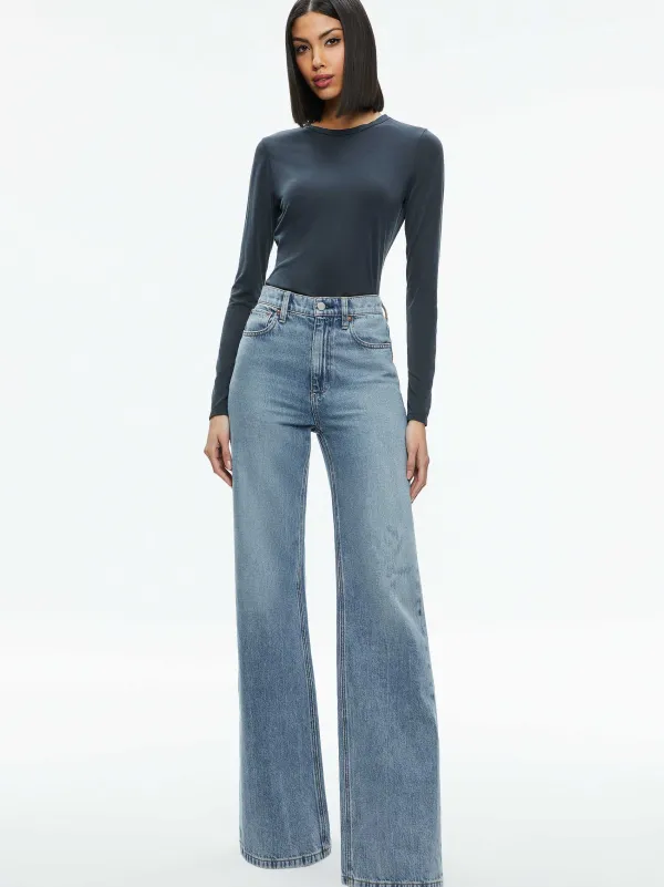 Alice and Olivia Fitted Tee-Women Tops