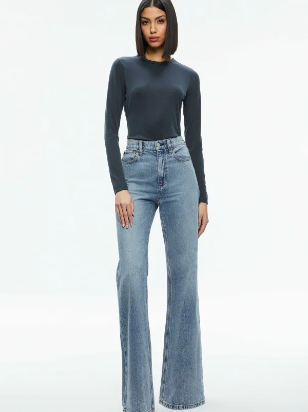 Alice and Olivia Fitted Tee-Women Tops