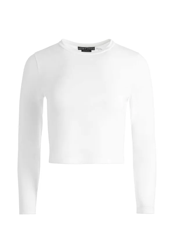 Alice and Olivia Fitted Tee-Women Tops