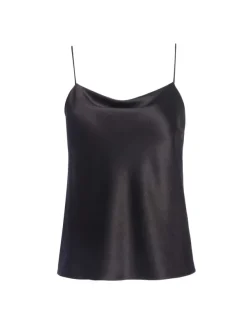 Alice and Olivia Harmon Drapey Slip Tank-Women Tops