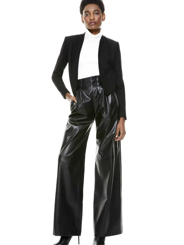 Alice and Olivia Harvey Suede Jacket-Women Jackets + Coats