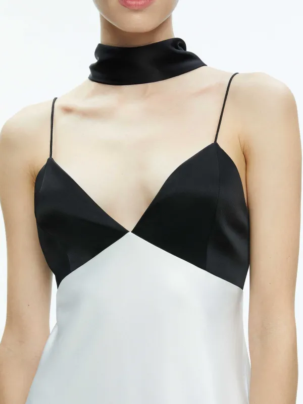 Alice and Olivia Julienne V-Neck Mini Dress-Women Dresses