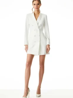 Alice and Olivia Kyrie Tuxedo Dress-Women Dresses