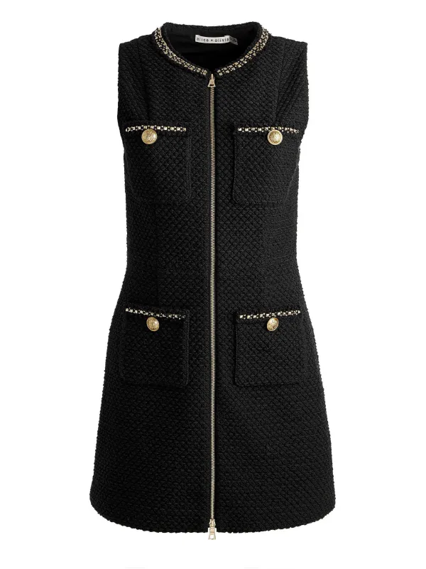 Alice and Olivia Lachlan Mini Dress-Women Dresses