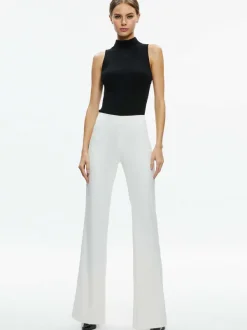 Alice and Olivia Lara Side Slit Pant-Women Pants
