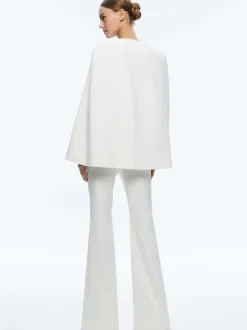 Alice and Olivia Marica Square Neck Cape Top-Women Tops