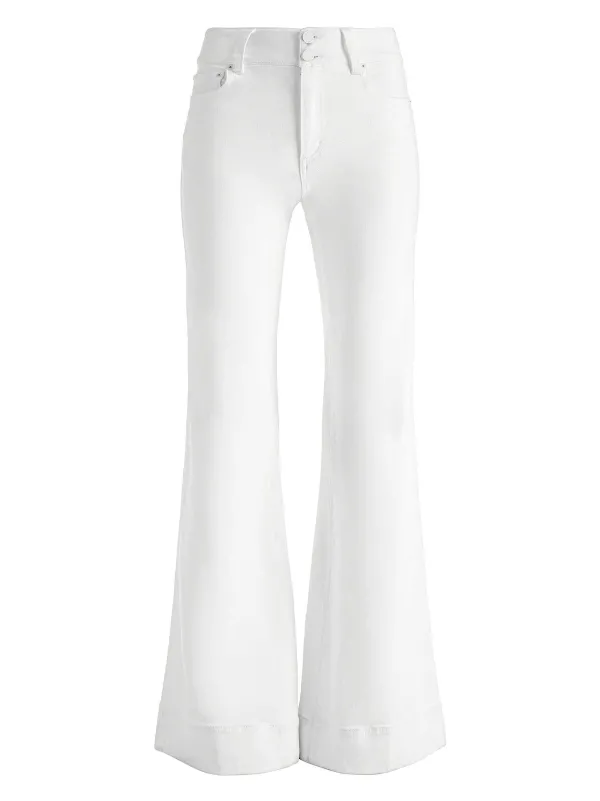 Alice and Olivia Missa 5 Pocket High Rise Wide Leg Jean-Women Pants