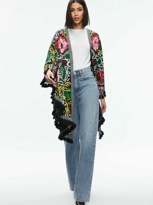 Alice and Olivia Nadine Embellished Shawl-Women Jackets + Coats