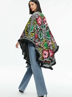 Alice and Olivia Nadine Embellished Shawl-Women Jackets + Coats