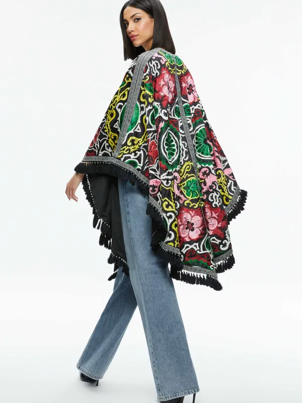 Alice and Olivia Nadine Embellished Shawl-Women Jackets + Coats