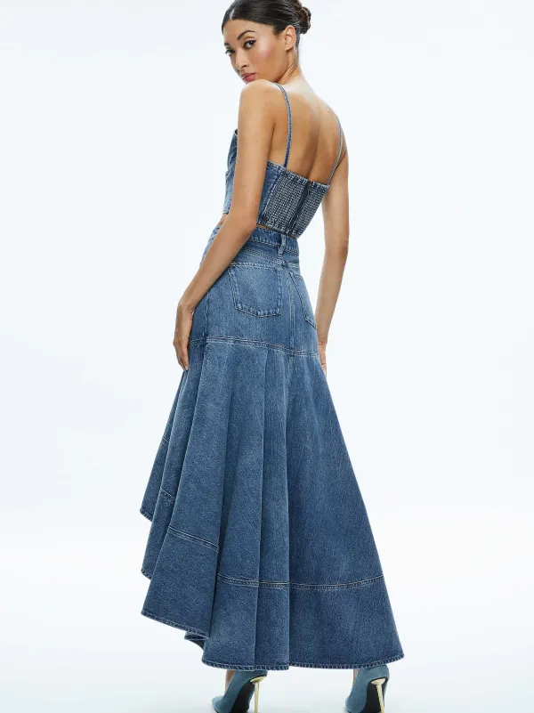 Alice and Olivia Natacha Spaghetti Strap Bustier-Women Tops