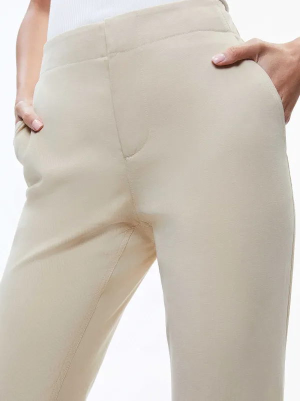 Alice and Olivia Nicky Chino Waistband Slim Ankle Pant-Women Pants