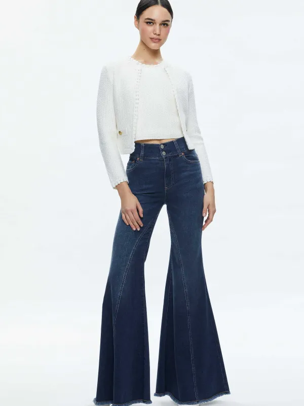 Alice and Olivia Noella Knit Jacket-Women Sweaters