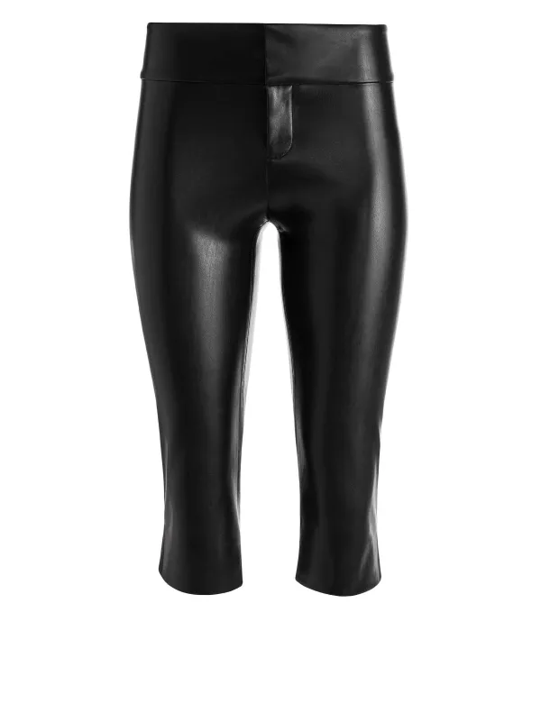 Alice and Olivia Olivia Low Rise Vegan Clam Digger Pant-Women Pants