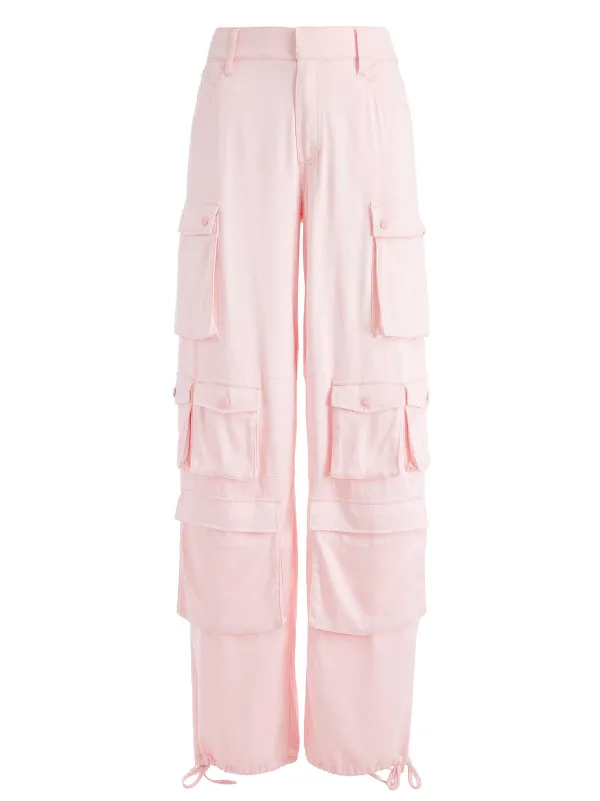 Alice and Olivia Olympia Mid Rise Baggy Cargo Pants-Women Pants