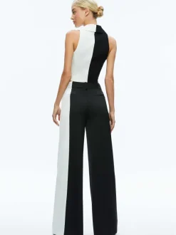 Alice and Olivia Pompey Color Block Pant-Women Pants