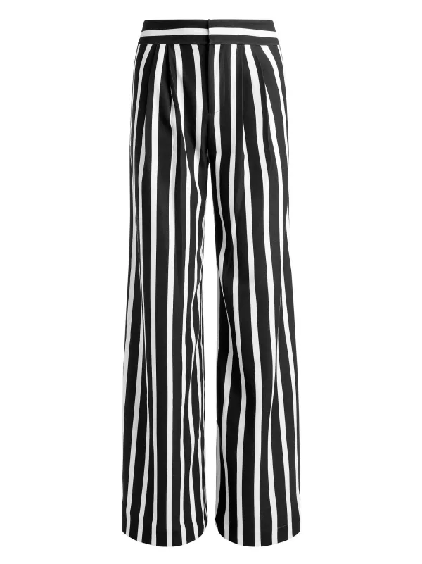 Alice and Olivia Pompey High Waisted Pleated Pants-Women Pants