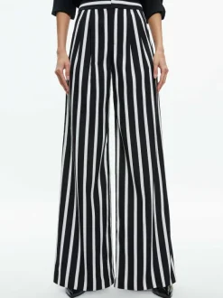 Alice and Olivia Pompey High Waisted Pleated Pants-Women Pants