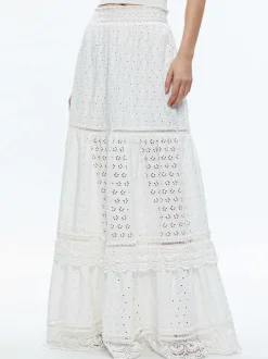 Alice and Olivia Reise Panelled Maxi Skirt-Women Skirts
