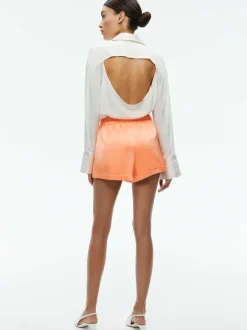 Alice and Olivia Richie Cuffed Low Rise Boxer Short-Women Shorts