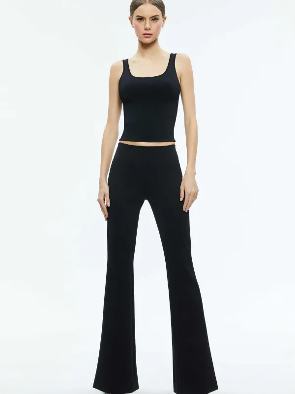 Alice and Olivia Rmp Back Zip Bootcut Pant-Women Pants