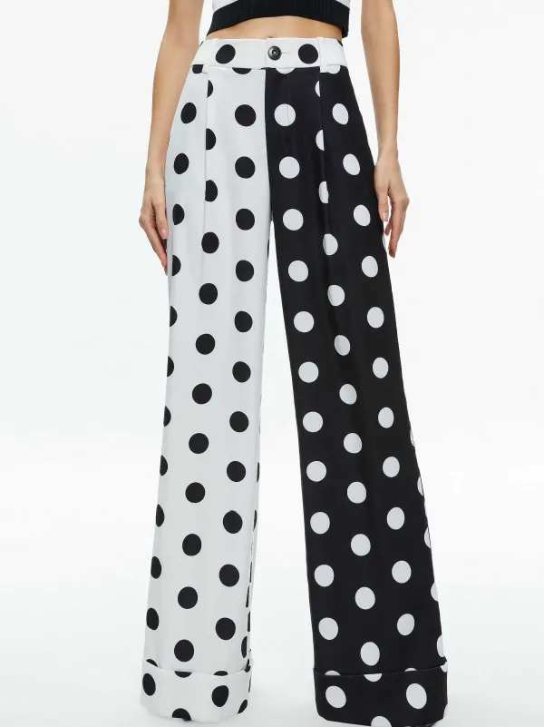 Alice and Olivia Rydel Cropped Tank + Tomasa High Rise Pant-Women Matching Sets
