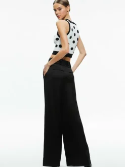 Alice and Olivia Rydel Cropped Tank + Tomasa High Rise Pant-Women Matching Sets