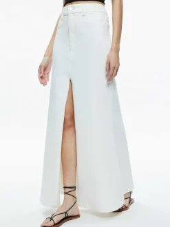 Alice and Olivia Rye High Rise Maxi Skirt-Women Skirts