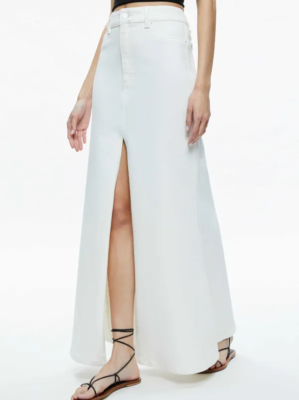 Alice and Olivia Rye High Rise Maxi Skirt-Women Skirts