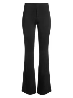 Alice and Olivia Teeny Satin Bootcut Pant-Women Pants