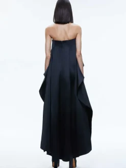 Alice and Olivia Theda Strapless High Low Dress-Women Dresses