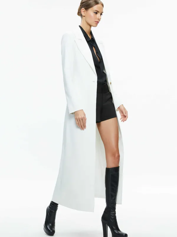 Alice and Olivia Theo Notch Collar Coat-Women Jackets + Coats