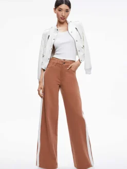 Alice and Olivia Trish Side Stripe Jean-Women Pants